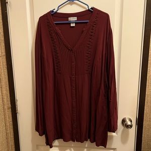 Catherines Button Up Tunic 4X